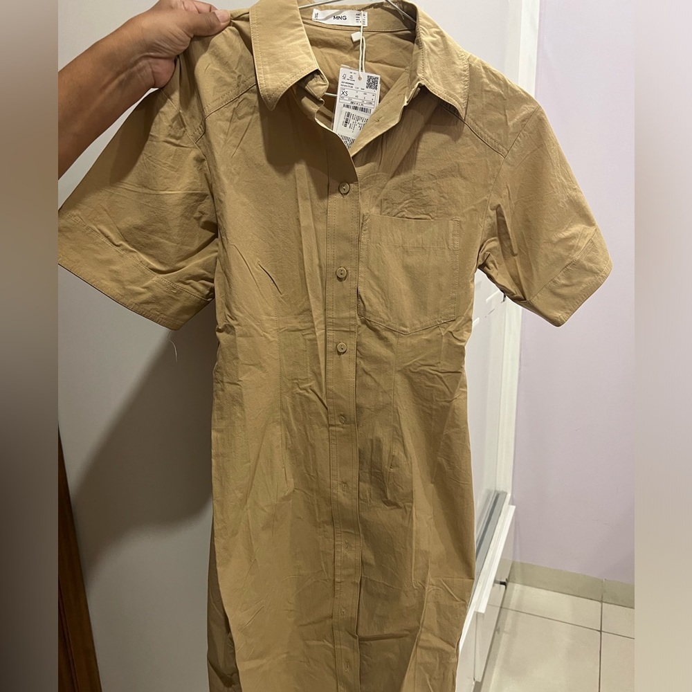 MANGO khaki dress
